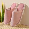 Four Seasons Cotton-Linen Closed Toe Slippers for Indoors - Unisex Home & Guest Footwear