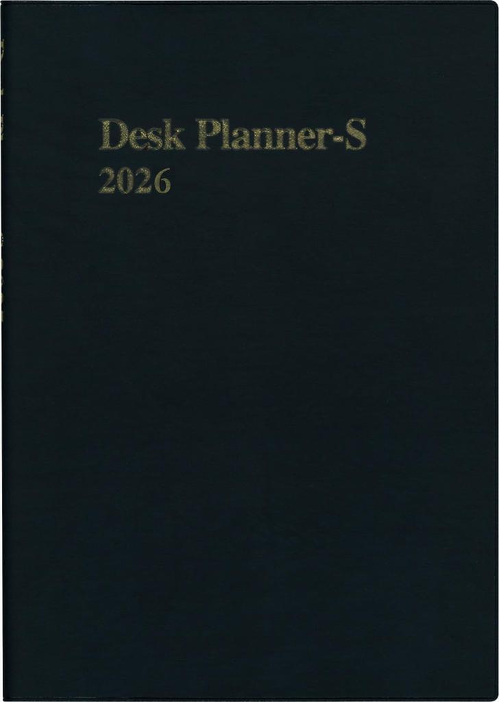 Hakubunkan 2026 B5 Weekly Desk Planner with 145 January Spinner, Black, No. (Starts 2026)