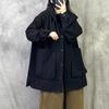 Retro High-End Loose Hooded Windbreaker Jacket (Autumn 2025) - Plus Size Temperament Slimming Fashion