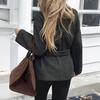 Elegant Fashionable Lace-up Long-sleeved Coat for Women In Autumn and Winter