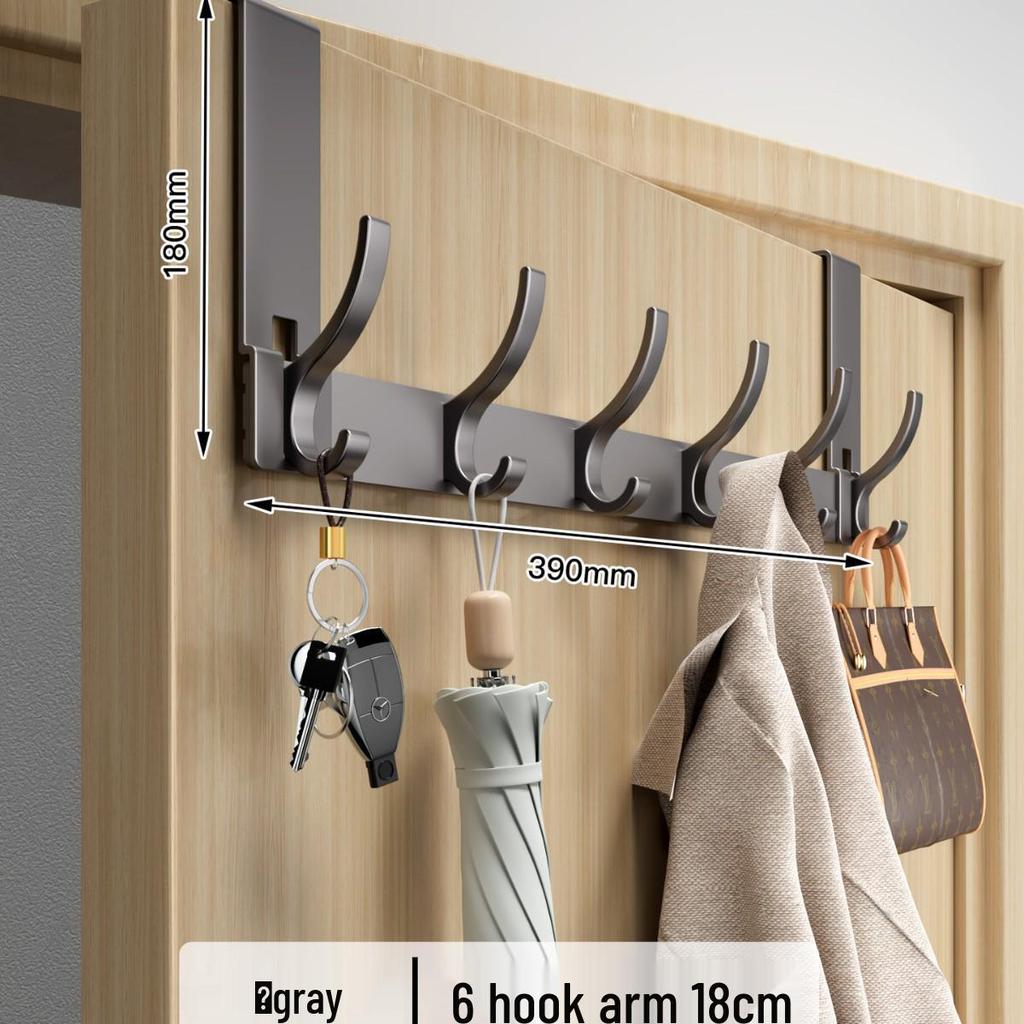 Over-the-Door No-Drill Coat Rack & Clothes Hook
