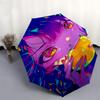 1pc Colorful Anime Character Outdoor Umbrella - Automatic Opening/Closing, Portable 3-Fold Design, 8-Bone Iron Frame, Perfect Gift for Fans, Trav