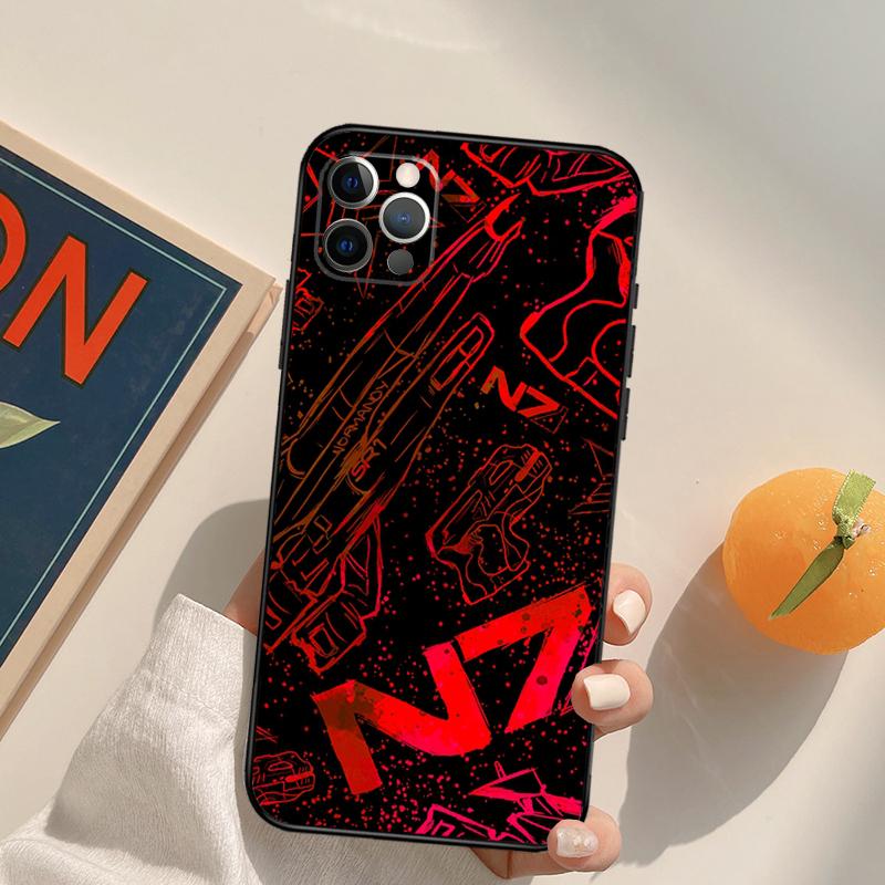 

N7 Mass Effect Funda Case For iPhone 15 14 16 Pro Max 11 12 13 Pro Max Mini XR 16e 16 15 Plus Phone Cover iPhone 14 Plus