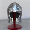 Medieval Knight Barbuta Helmet, Aluminum Costume Helmet Home Decor