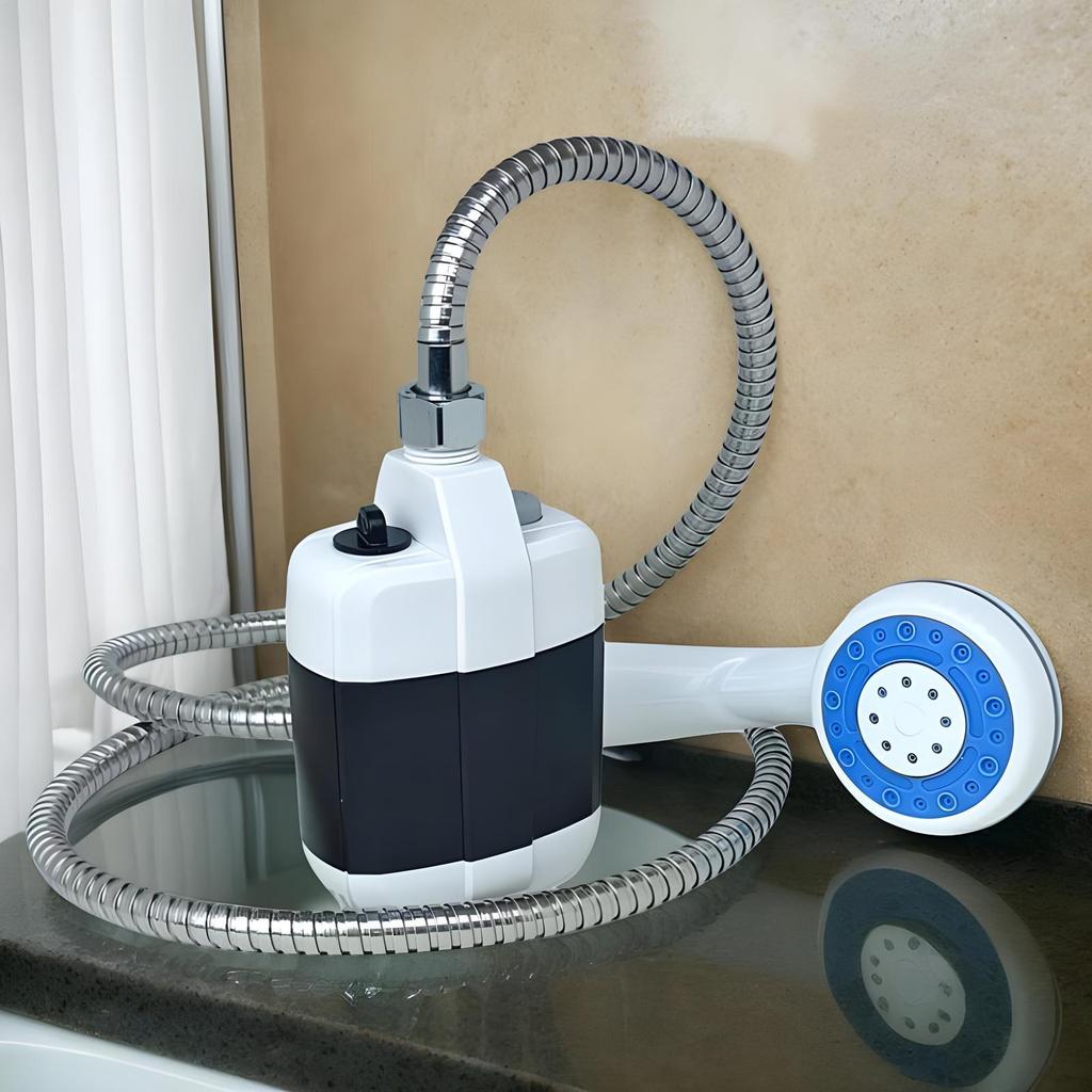 Camping Shower Rechargeable Outdoor Shower Handheld Rechargeable Pet Washing Device for Travel Hiking Beach Showering Equipment
