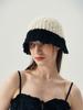 Olinkeompeulliteu Poodle Bucket Hat (Ivory & Black)