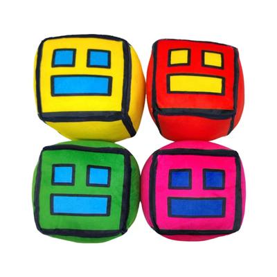 Geometry Plush Toy Cube Volume Wood Stuffed Animal Plushie Doll Toys for Kids and Gaming Fans Children's Day Birthday Gift