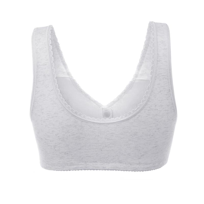 Elderly Women's Wireless Cotton Front-Buckle Bra