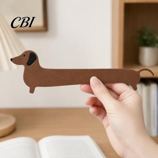 Personalized Bookmarks 2Pcs 3D Printed Dog Bookmark, Dachshund Page Holder for Students, Cute Book Lover Gift Idea Puppy Marker Office School Reading,