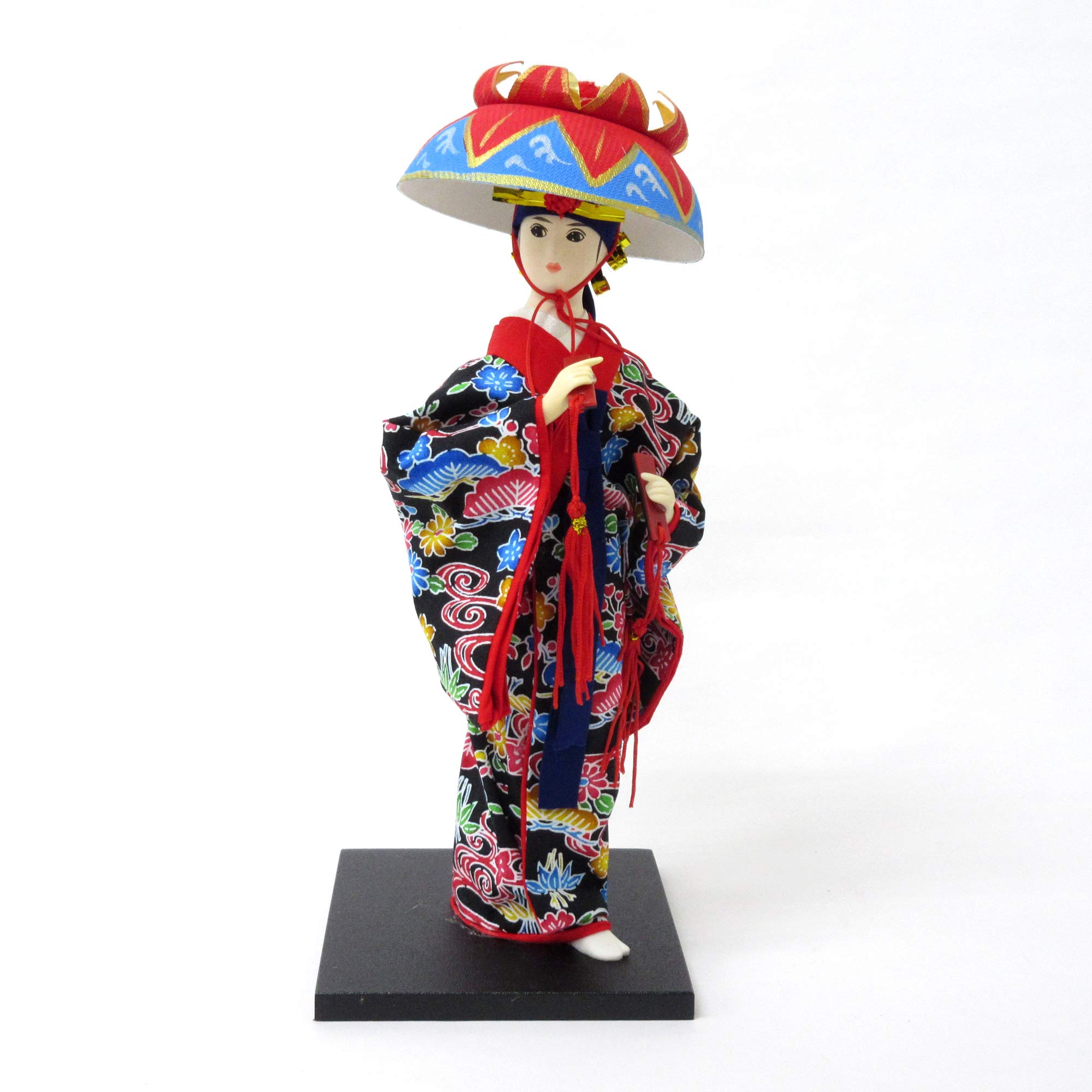 

Figurine Japanese Doll 9 Inch Ryukyu Dance Doll Black 303-122