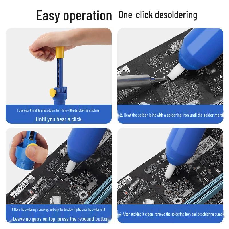 Deer Fairy High-Power Solder Sucker: Large, Powerful Suction Soldering Gun and Remover Artifact