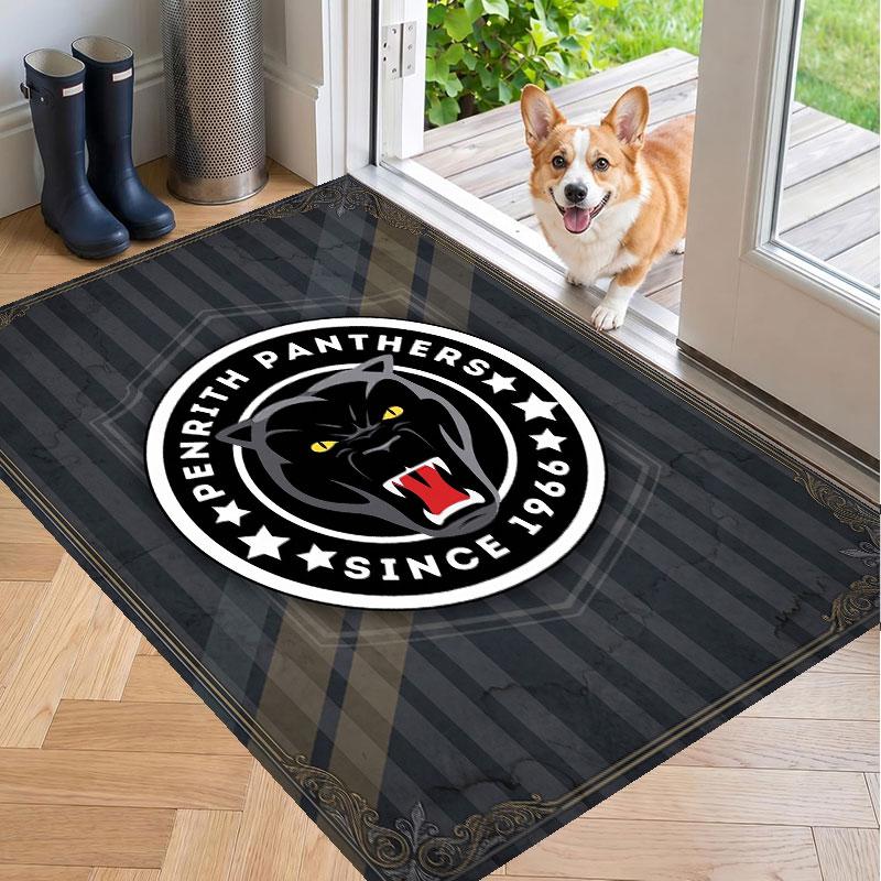 Soft Floor Carpet Penrith Panthers Pattern Area Rug Decorative Mat For Home Room Decoration