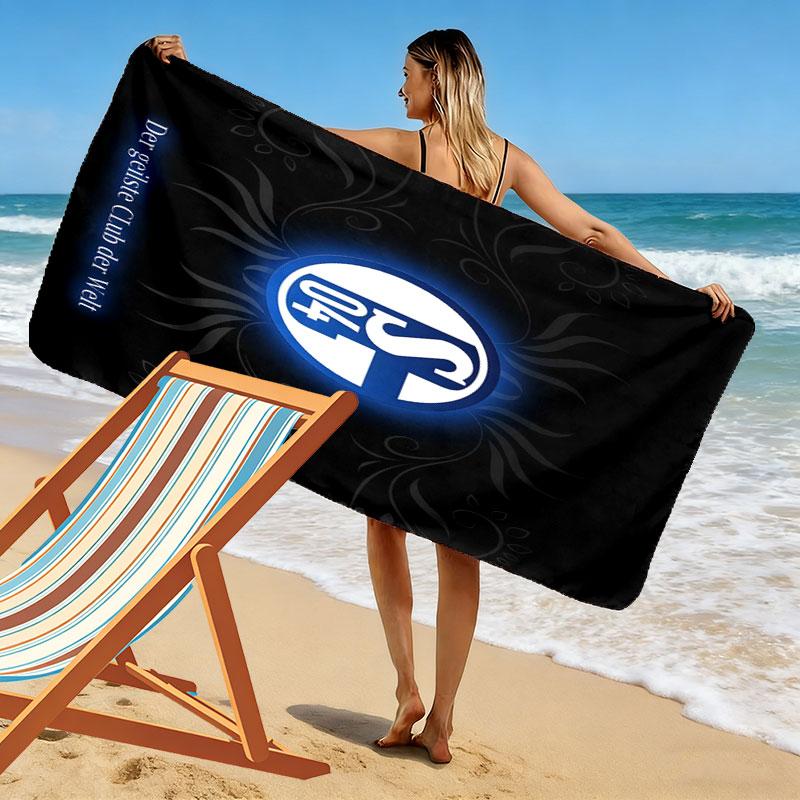 Schalke Beach Towel, Large Soft Quick Dry Towel for Beach Camping Swimming