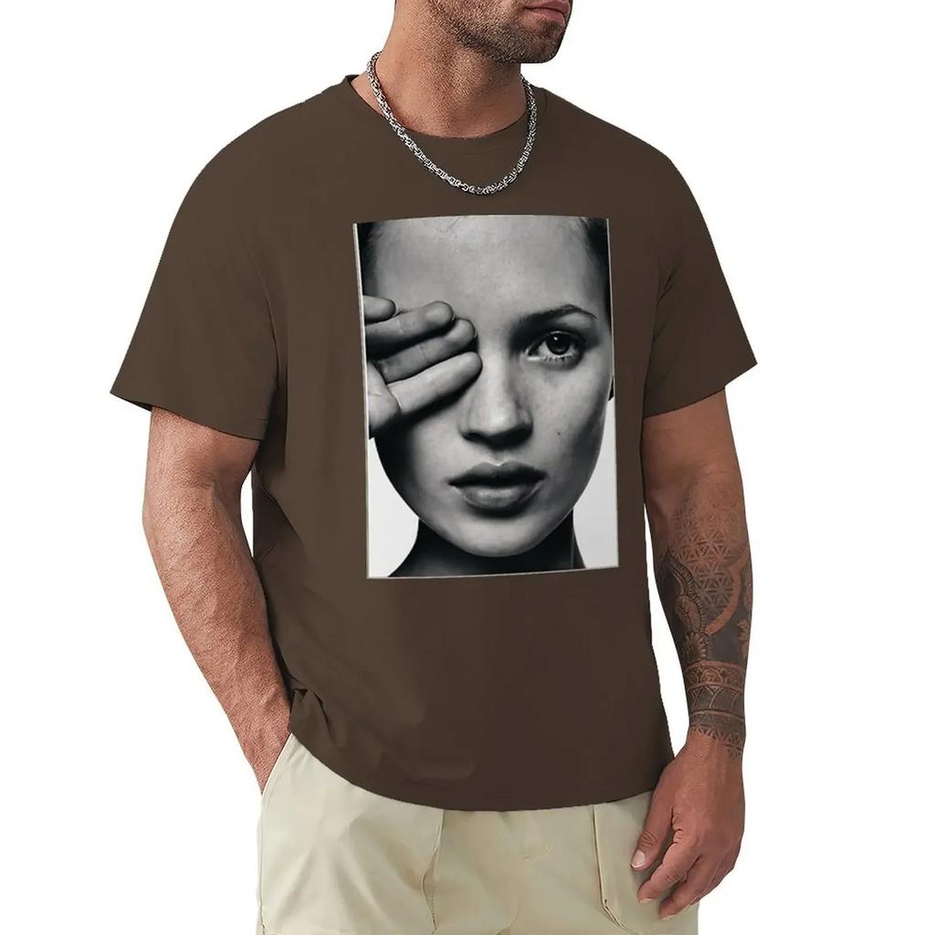 Kate Fashion Moss T-Shirt Customizeds Men Tall T Shirts Mens Designer Clothes New In Tops & Tees Short Sleeve Round Collar 2026
