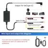 3A 3.5m Car Dash Cam Hardwire Kit - 12-24V Step-Down Power Cable with Mini/Micro/Type-C USB Interface for Dashcams