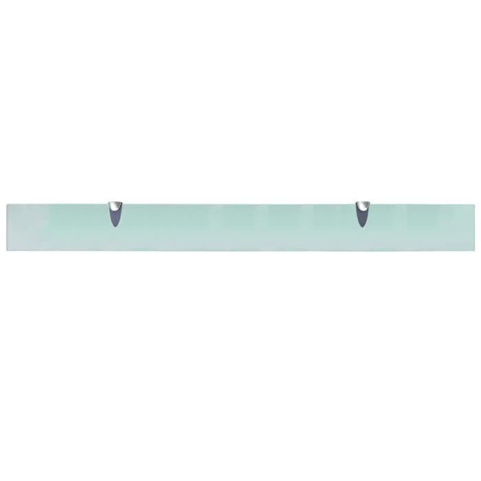 VidaXL Étagères murales 2 pcs Verre 100 x 10 cm 8 mm