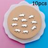 Set of 10 Tibetan Pendants Featuring Chubby Pig Designs, Ideal for Creating European Bead Jewelry And DIY Crafts, Measuring 13X1