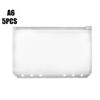 Loose Leaf PVC Zipper Transparent Folder Pouch Document Folder Binder Document File Organizer