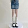 Boots Cover JK Uniform Leg Cover Women Leg Warmers Knitted Foot Cover Lolita Arm Sleeves Gloves