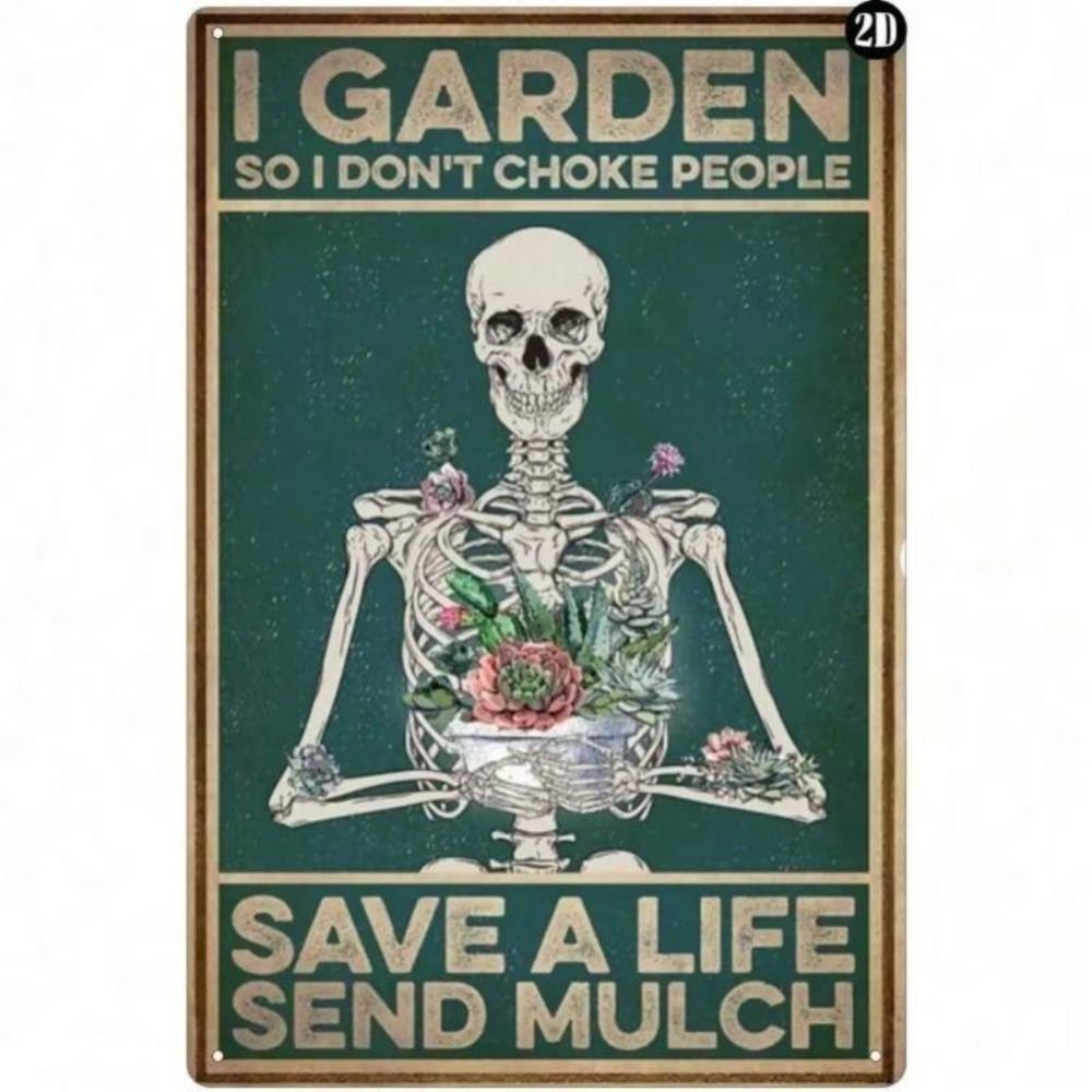 Retro Metal Tin Sign 20x30cm, Funny Wall Art Decor for Living Room Bar Cafe