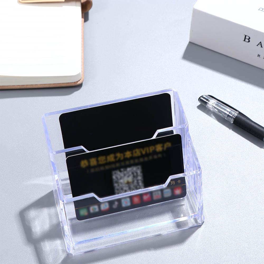 Table Organizer Cards Display Stand Name Card Rack Business Card Container Card Display Shelf