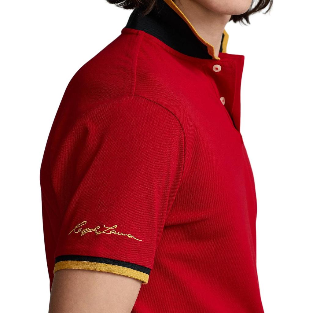 Polo Ralph Lauren Custom Slim Fit Polo Shirt With Small Pony Logo Embroidery Men Polo Shirts 710857273-002