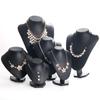 Velvet Jewelry Display Stand - Necklace Rack and Portrait Model
