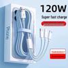100W Triple Charging Cable for Apple & Android - Fast Multi-Head Charger