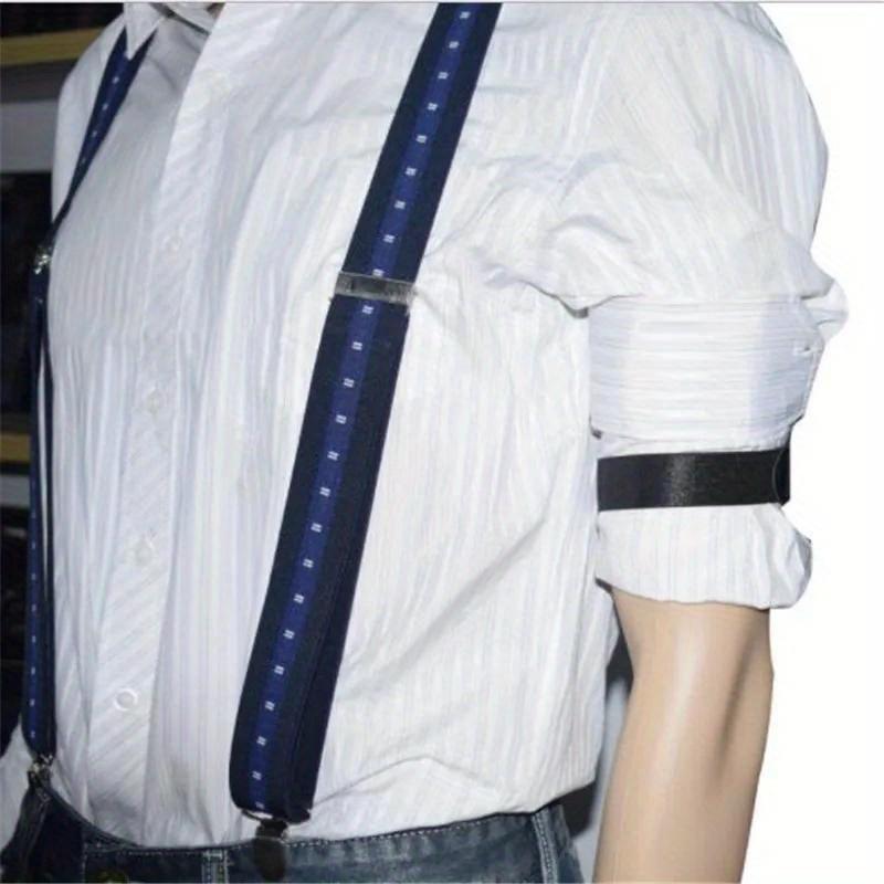 2Pcs/Pair Elastic Armband Shirt Sleeve Holder Women Men Fashion Adjustable Arm Cuffs Bands for Party Wedding Clothing Accessories