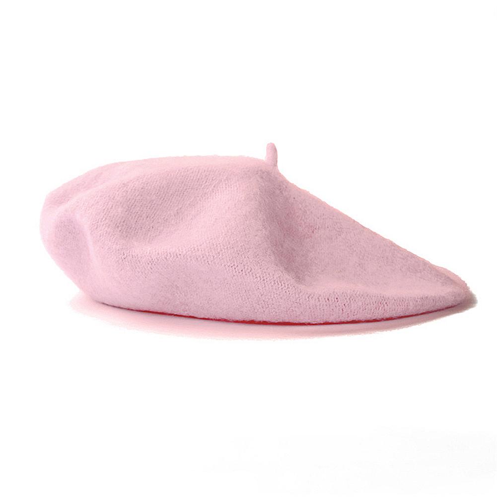 Women Wool Berets French Artist Style Spring Autumn Beanie Hat Retro Plain Beret Solid All Matched Caps Elegant Lady Street Caps