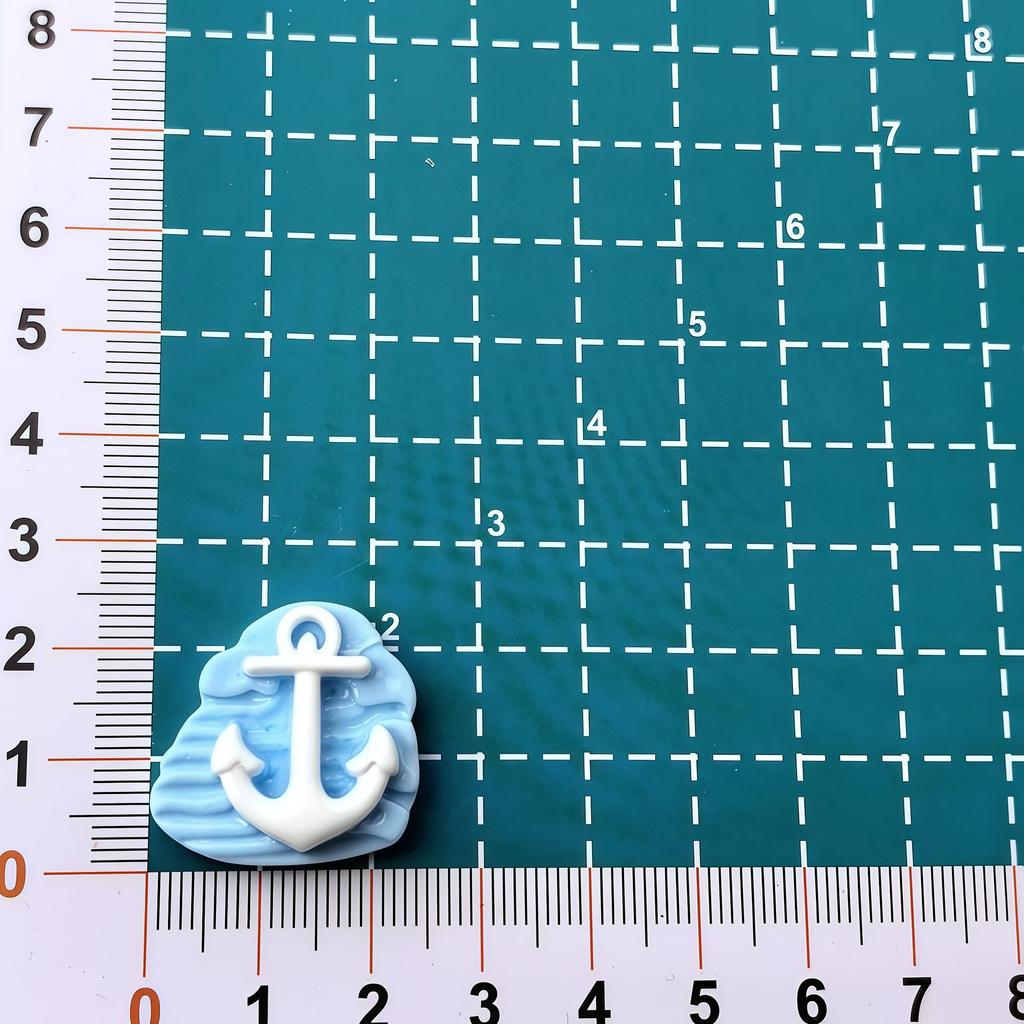 8-Piece Ocean Cartoon Resin DIY Set: Cream Glue, Handmade Jewelry, Hair Clips, Phone Cases, Shoe Buckles