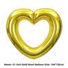 Große hohle Herz-Ballons aus Aluminiumfolie Hochzeitsfeier Valentinstagsdekorationen Schaufenster-Arrangements