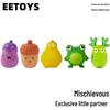 EETOYS Interaktives Quietsch-Hunde-Spielzeug aus Latex, 5-teiliges Set