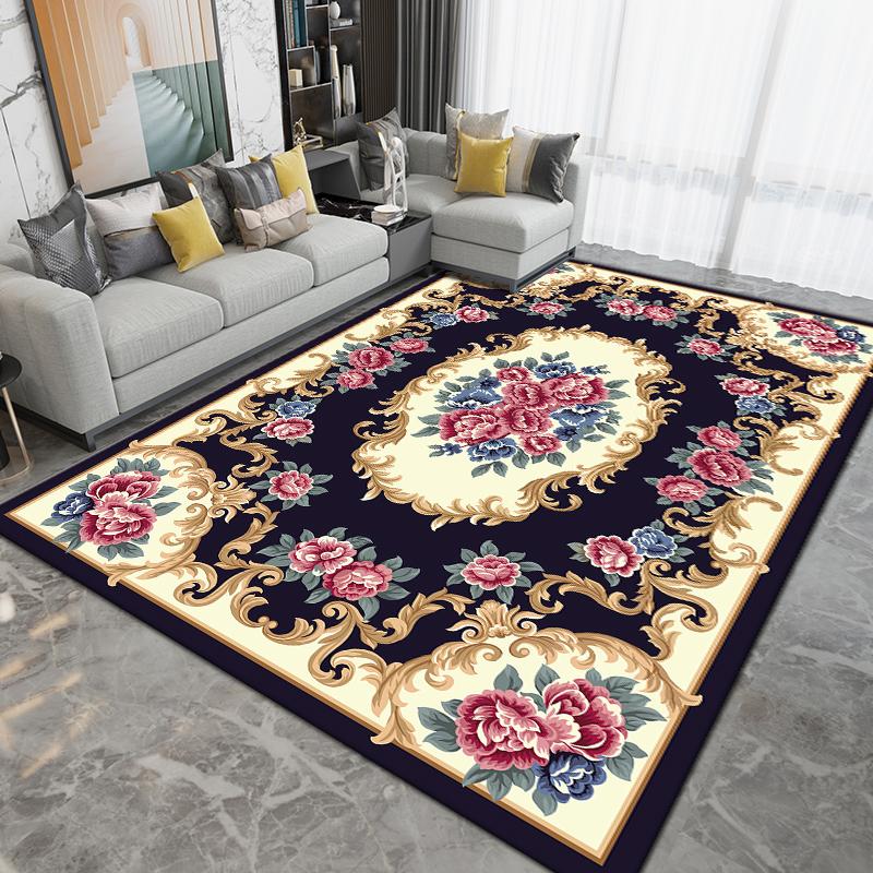 Persian Style Vintage Carpet Living Room Sofa American High End Non Slip Wear Resistant Carpet Home Decoration
