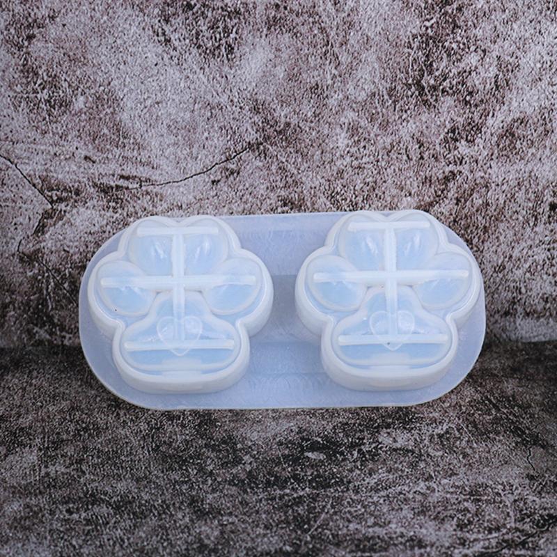 Practical Love for Cat Paw Light Bulb Silicone Molds Handmade BPA-free Easy To Release No Residue for Keychain Making Cr