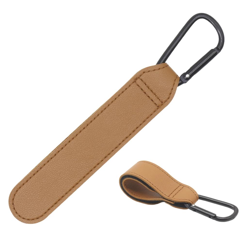 1Pc Leather Cart Hooks Baby Stroller Hook PU Adjustable Pram Hook Organizer Diaper Bag Hanger Children Travel Accessories