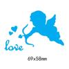 Love Angel Cupid Cutting Dies Metal Stencil DIY Scrapbooking Album Paper Card Embossing Craft Die Cut Bow