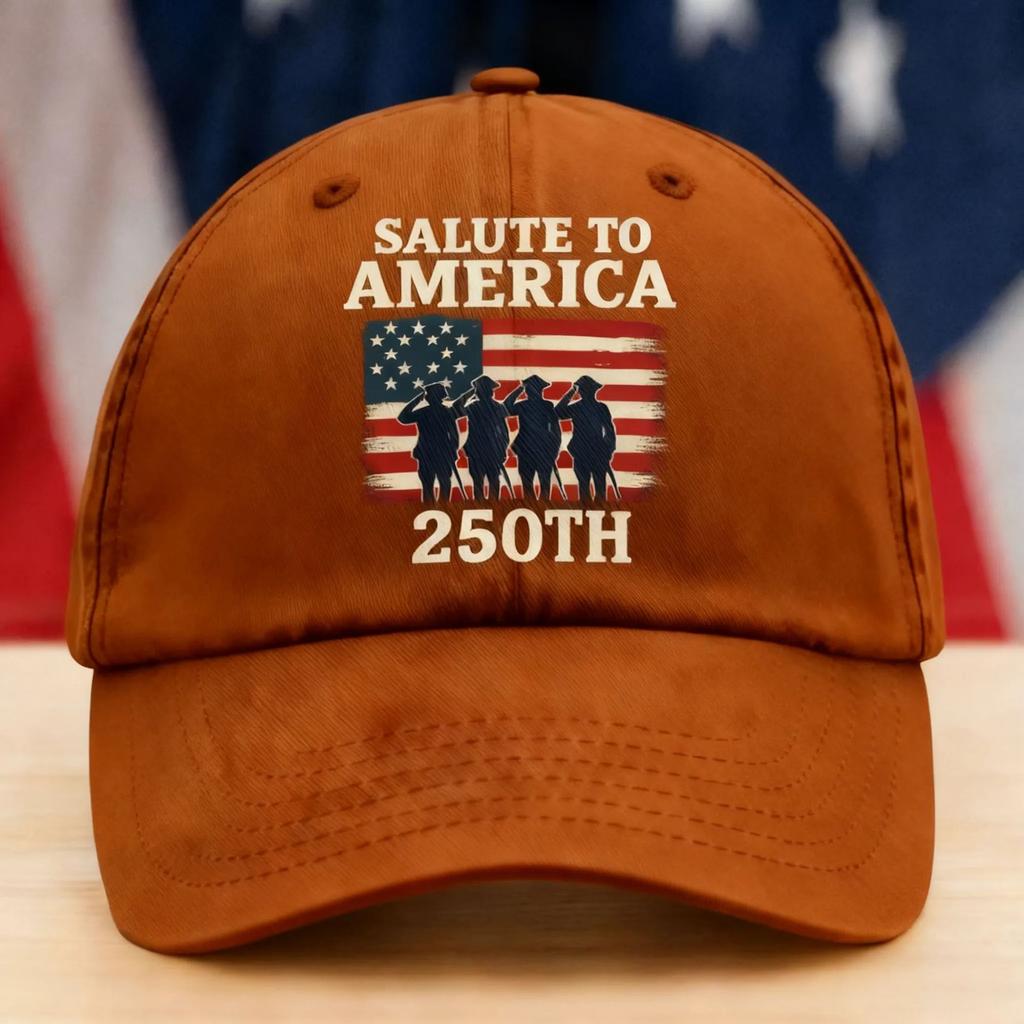 Cross-border popular washed old dad baseball cap US 250th anniversary hat sunscreen sunshade cap