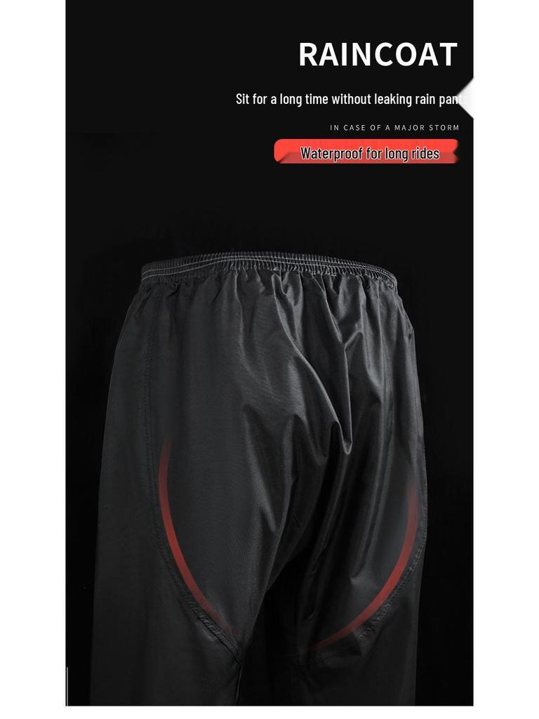Unisex Full Body Raincoat & Pants Set: Split Style, Reflective, Storm-Proof for Electric Riders