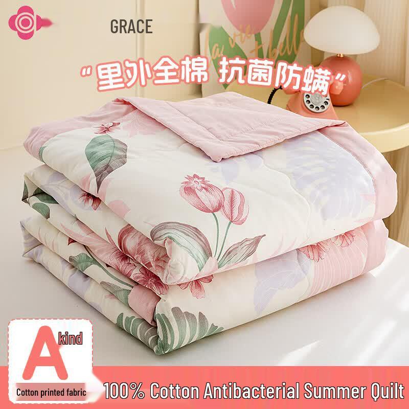 Grace Huaxi 100% Pure Cotton Summer Quilt