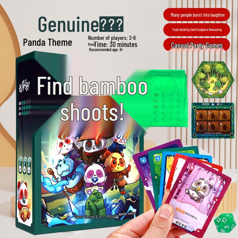 Genuine Panda Battle Board Game: Fun Team Building for 2-6 Players
