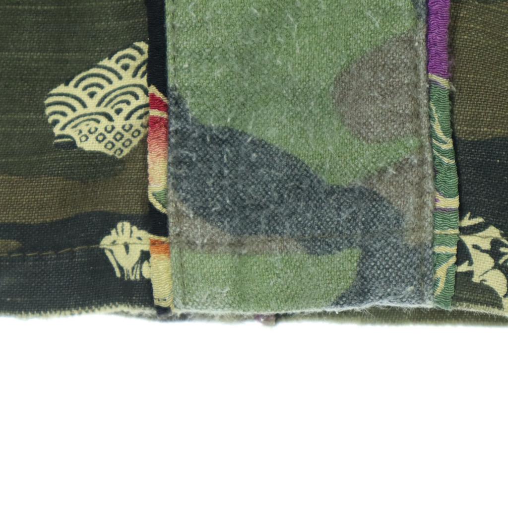 Dorobou Nikki Made In Japan Japanese Pattern Long Pants 32 Khaki Men's Used