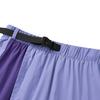 Skechers High Waist Color Block Outdoor Casual Sports Mid-Length Skirt Style Cargo Shorts Women shorts Purple L224W151-004N