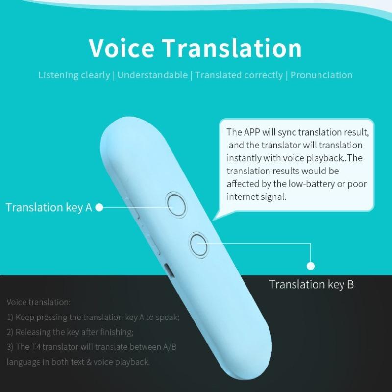 Intelligent Speech Translator, Simultaneous Interpreter, Portable Translator 97 Languages One-click Intelligent Translation Stick