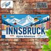 D Flat D Flat Printing Pc Innsbruck Vintage Metal Aluminum Sign License Plate Decorative Sign (Xcm) Only for D