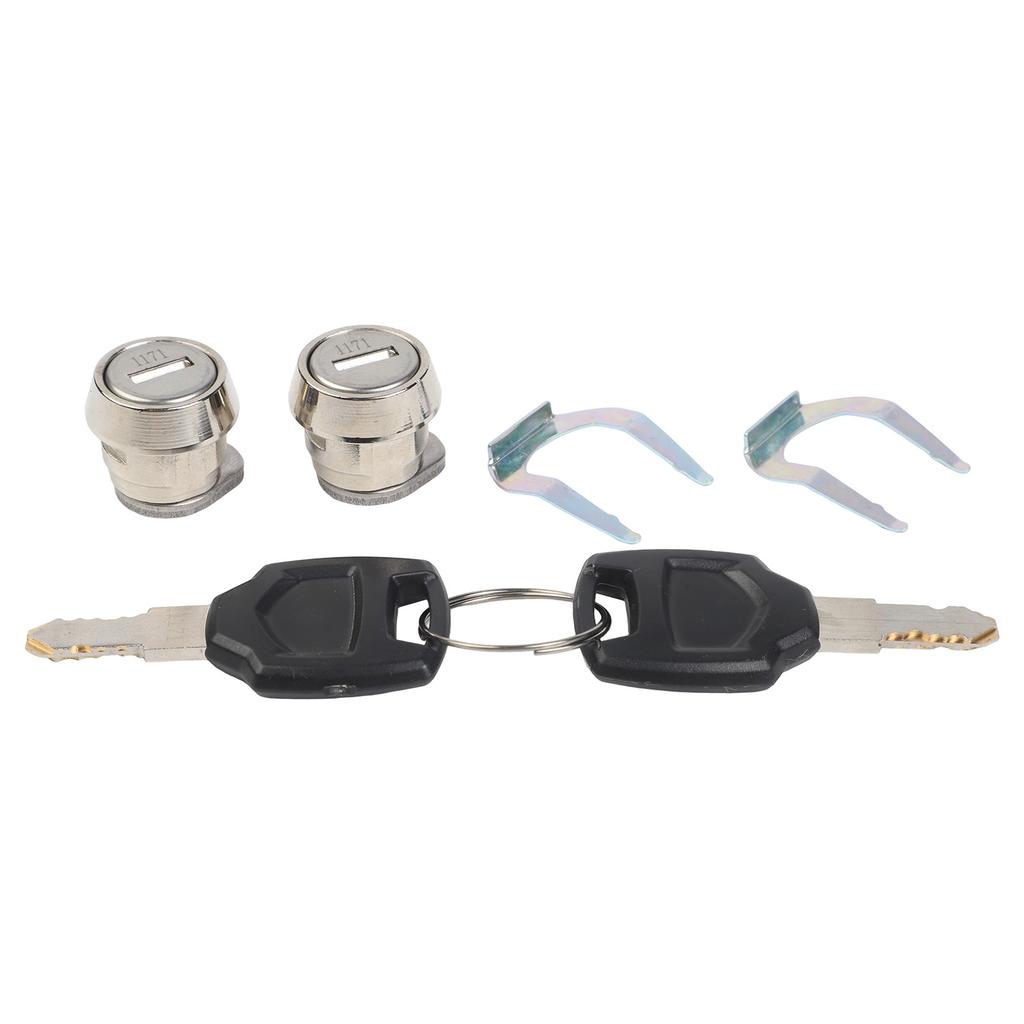 Luggage Trunk Replacement Lock Cylinder and Two Key Set for Motorcycles