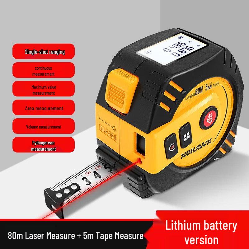 Nohawk 2-in-1 Laser Distance Meter & Tape Measure (CN version)