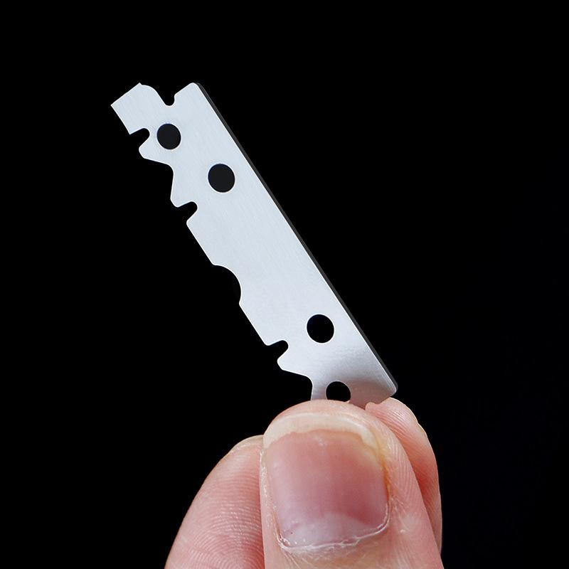 100pcs single-sided shaver blades stainless steel manual shaver blades hair cutting shaving tools Special for real hair wigs