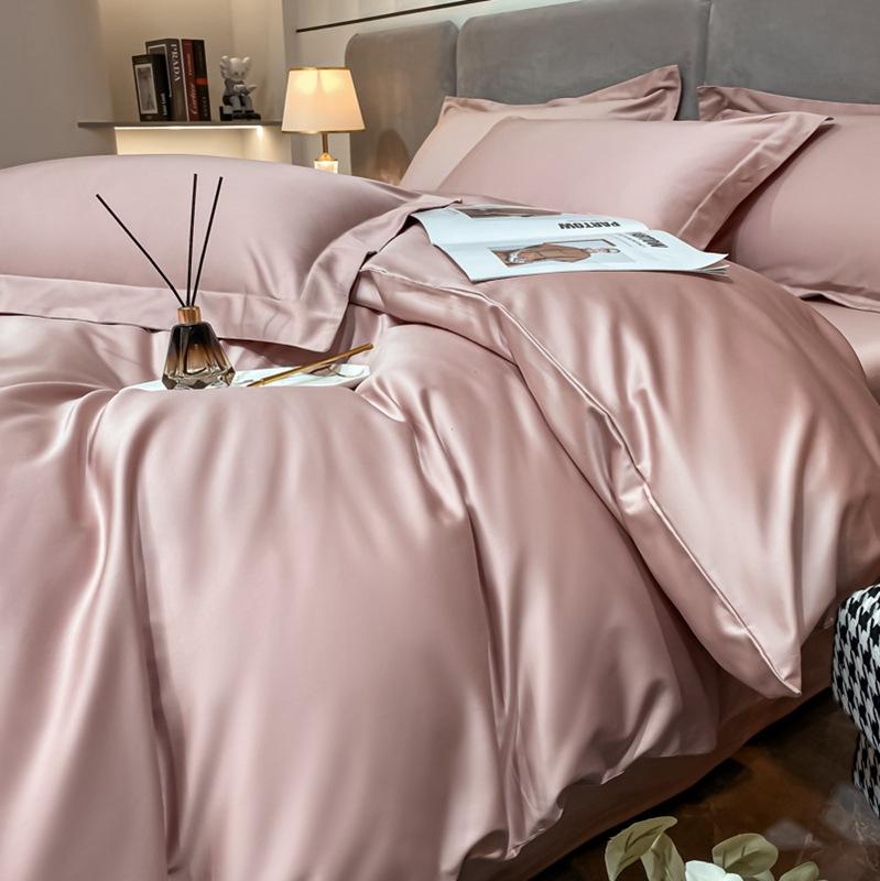 Class A 200 Thread Count Long Staple Cotton Four Piece Set Pure Cotton Bed Sheet Quilt Cover Four Seasons Light Luxury Nantong Bedding