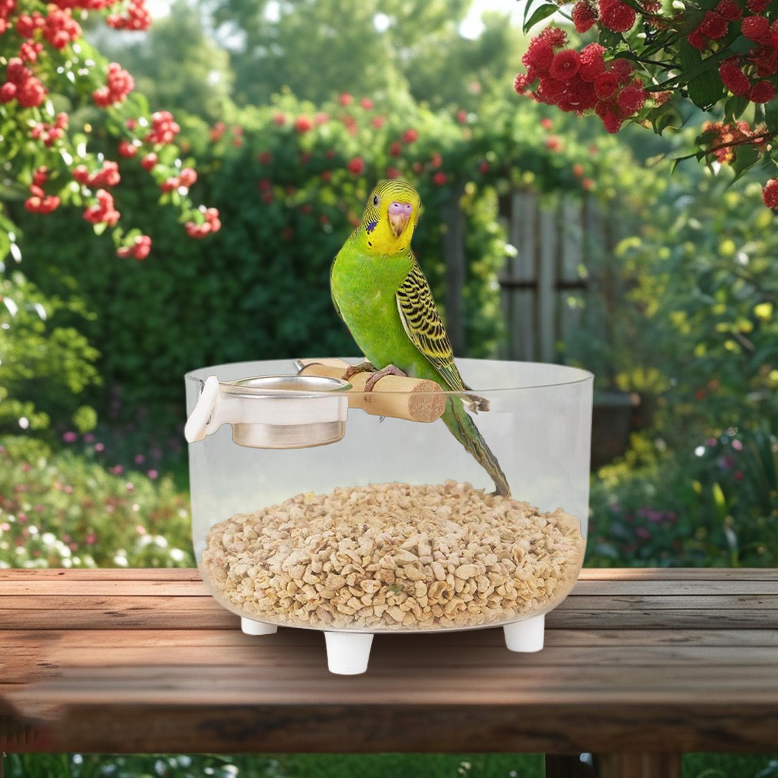 Bird Training Stand Portable Bird Perch Parrot Game Stand With Removable Stainless Steel Feeder Bowl Parrot Toilet Playstand For China Mainland
